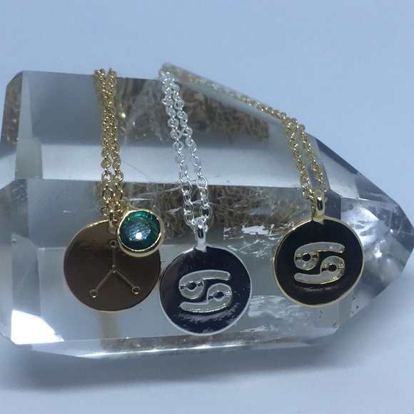 Cancer Zodiac Sign Astrological Necklaces